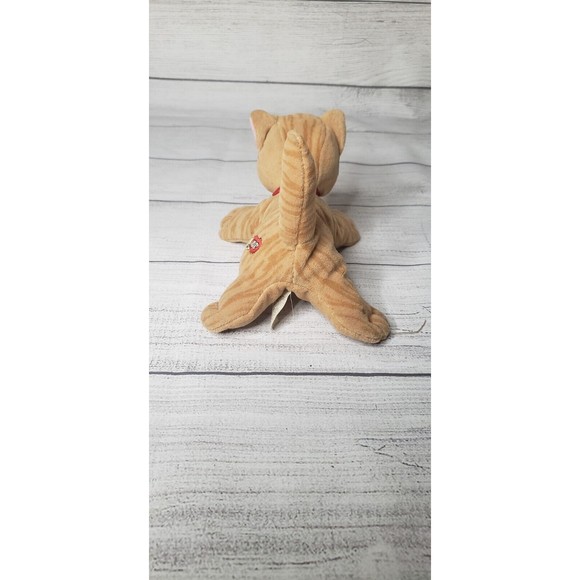 Orange Pound Puppies Purries 1980's Tonka Striped Tabby Cat Vintage - Picture 4 of 6